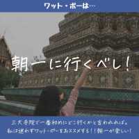 【バンコク】ワットポーの楽しみ方！