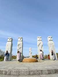 【静岡】モアイ像を発見⁉️石人の星公園の不思議スポット🗿✨