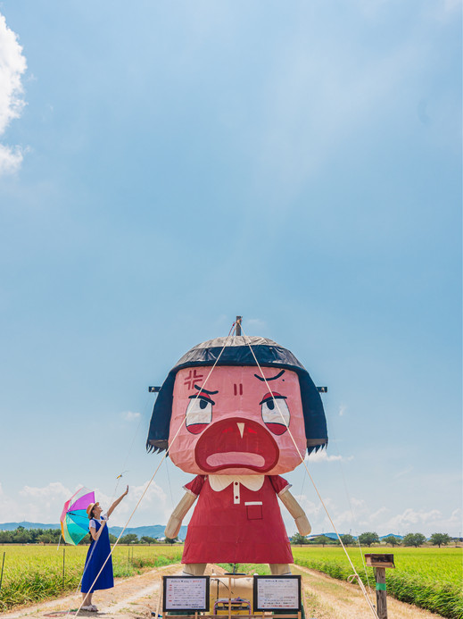 毎年恒例の大かかし🌾今年は『チコちゃん』 | Trip.com 西尾