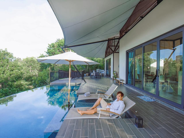 บ้านพักตากอากาศสระน้ำอุ่นเขาใหญ่