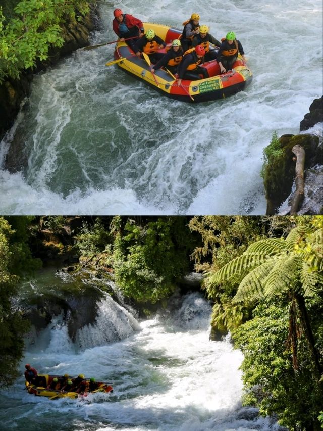 🇳🇿 Rafting at Tutea Falls 📍 Rotorua