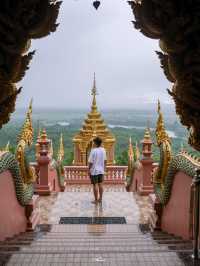 สักการะพระไดบุทซึลำปางที่วัดพระธาตุดอยพระฌาน