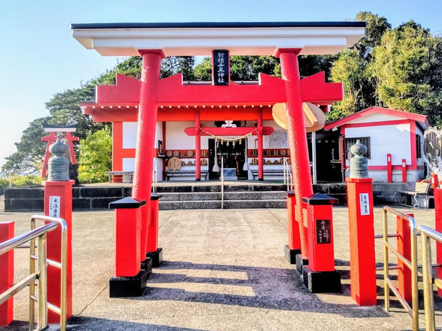 ☾︎鹿児島☽︎ 頭の上に釜を乗せて参拝する神社