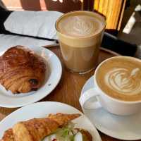 Nice coffee and pastries