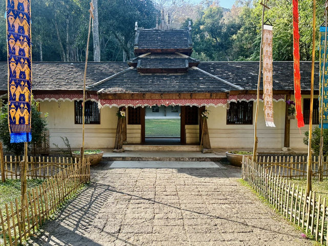 Unique temple in the wood 
