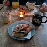 interesting variety of breads and good coffee