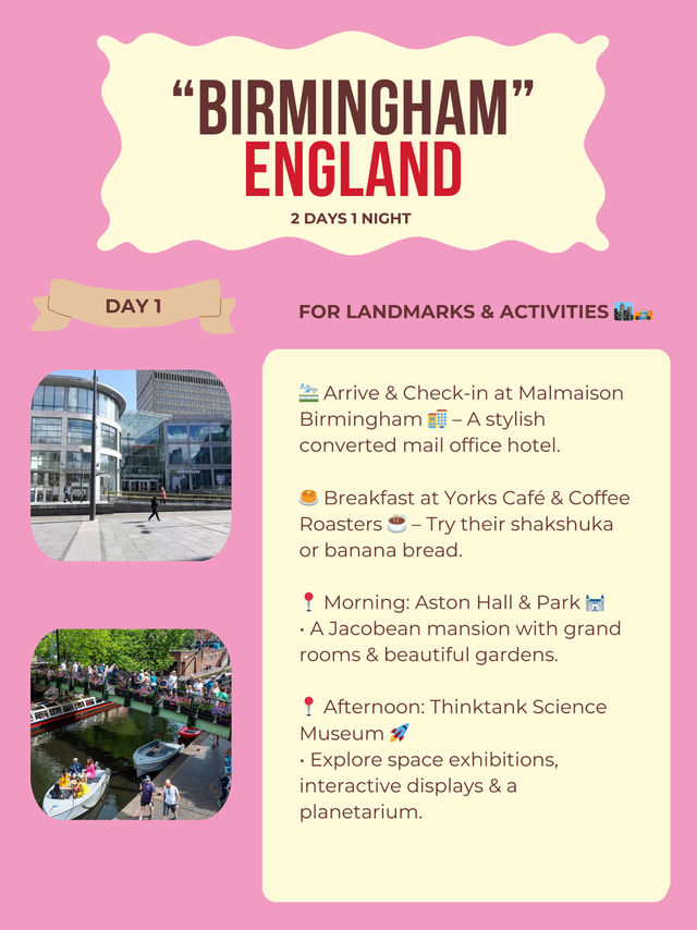 Birmingham itinerary 