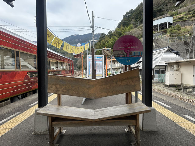 日本三好市-櫻花祭裡最美的車站「大步危車站」，體驗無人秘境