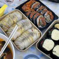 서울 여행 / 한강 가기전 강민경 김밥으로도 유명한 식물원김밥 성공하기 !