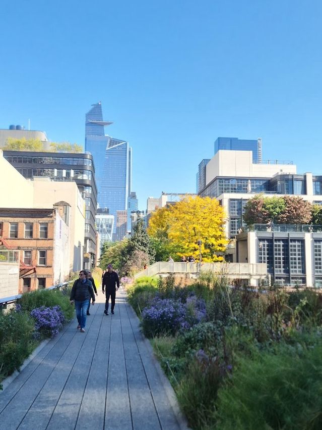 🌿紐約空中綠洲｜High Line Park 高線公園散步日記
