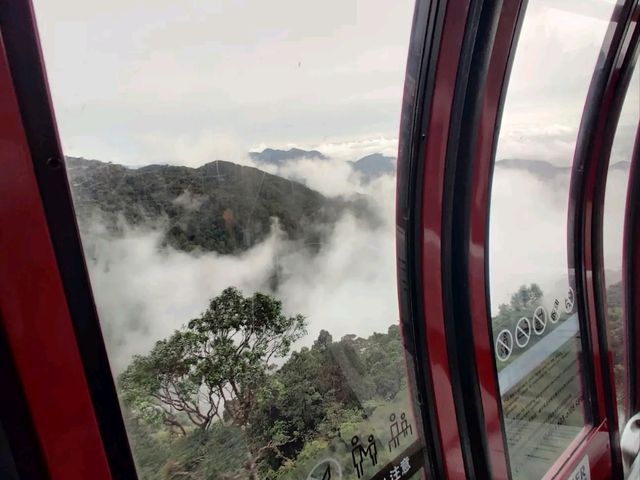Scenic Cloud Views on the Awana SkyWay Cable Car