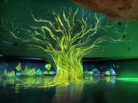 Enchanted forest light show at the Greenhouse
