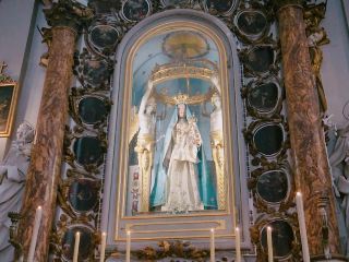 Basilica of Santa Maggiore in the small Italian town of Spello
