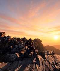 Golden Sunrise from Mount Sibayak