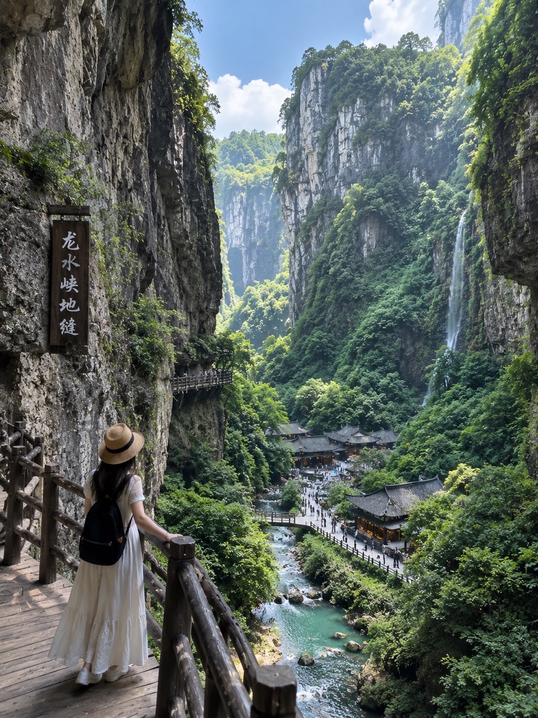Nikmati kemegahan alam di Area Wisata Karst Wulong, sebuah bentang alam karst kapur yang ikonik di Chongqing dan telah menjadi bagian dari Warisan Dunia Karst Tiongkok Selatan UNESCO sejak 2007.

Salah satu daya tarik yang tidak boleh dilewatkan adalah Three Natural Bridges (Tiga Jembatan Alami): Tianlong, Qinglong, dan Heilong. Jembatan batu raksasa ini dikelilingi oleh tebing-tebing menjulang dan lembah hijau yang asri, menciptakan suasana spektakuler yang terasa seperti sedang melangkah ke dalam adegan film.

Spot wajib lainnya adalah Ngarai Celah Longshuixia, yang menawarkan jalur jalan kaki melintasi ngarai sempit, air terjun, dan tebing tinggi—sangat cocok bagi pecinta alam dan penggemar fotografi. Bagi Anda yang memiliki waktu lebih, Anda juga bisa mengunjungi Fairy Mountain (Gunung Peri) dan Gua Furong, dua destinasi unggulan lainnya di Wulong.

📍 Lokasi: Distrik Wulong, Chongqing
⏰ Durasi Kunjungan: 1 hari penuh, atau 1–2 hari jika ingin menjelajahi beberapa tempat
👟 Saran: Gunakan sepatu jalan yang nyaman, karena Anda akan banyak berjalan kaki dan menaiki tangga.