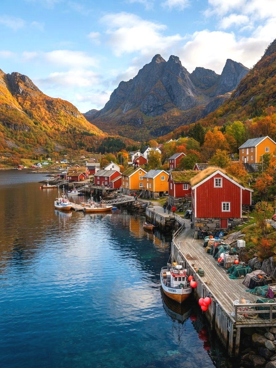 Quần đảo Lofoten, nằm ở phía bắc Na Uy, khoác lên mình một vẻ đẹp mùa thu mê hoặc vào tháng Chín. Kết hợp giữa những vịnh hẹp tuyệt đẹp, những ngọn núi dốc đứng và những làng chài truyền thống, đây là điểm đến không thể bỏ qua đối với các nhiếp ảnh gia và những người yêu thiên nhiên. Lộ trình này tập trung chủ yếu vào các đảo Sørvog và Mosknes, với những gợi ý đặc biệt dành cho việc tham quan Reine và Reinebringen, cũng như làng chài Nusfjord được UNESCO công nhận là Di sản Thế giới.

🌄 Lộ trình gợi ý
Chúng tôi đề xuất bắt đầu hành trình của bạn từ quần đảo Lofoten đến Sørvog, trước tiên hãy khám phá làng chài đẹp nhất ở Reine. Sau đó, hãy thử thách bản thân tại điểm ngắm cảnh Reinebringen, nơi mang đến tầm nhìn toàn cảnh tuyệt đẹp ra các vịnh hẹp, những ngôi nhà đánh cá đầy màu sắc và những ngọn núi xung quanh. Việc này bao gồm leo khoảng 1664 bậc thang (khoảng 1,5-2 giờ một chiều), vì vậy chúng tôi khuyên bạn nên dành nửa ngày cho hoạt động này.

Sau khi xuống núi, bạn có thể lái xe dọc theo đường cao tốc E10 đến Nusfjord, nơi bạn có thể chiêm ngưỡng những ngôi nhà đánh cá màu đỏ nổi bật trên nền những sườn núi mùa thu vàng rực, tạo nên một khung cảnh thực sự đẹp như tranh vẽ. Nusfjord, một Di sản Thế giới được UNESCO công nhận, mang đến những khoảnh khắc yên bình để tản bộ quanh làng. Nghỉ chân tại một quán cà phê địa phương là điều rất được khuyến khích để cảm nhận nhịp sống chậm rãi nơi đây.

🚩 Những địa điểm và hoạt động không thể bỏ qua

· Đỉnh đồi Reinebringen: Một địa điểm chụp ảnh hàng đầu với tầm nhìn ngoạn mục ra quần đảo Lofoten. Phong cảnh dọc đường đi vô cùng ngoạn mục, và toàn bộ đường lên đều có cầu thang, đảm bảo an toàn.

· Làng chài Reine: Được bình chọn là một trong những ngôi làng đẹp nhất Na Uy, những ngôi nhà đánh cá đầy màu sắc ở đây vô cùng ăn ảnh. Nhiều cửa hàng và quán cà phê nằm dọc lối vào làng.

· Làng chài Nusfjord, Di sản Thế giới: Những ngôi nhà màu đỏ nổi bật trên nền núi mùa thu đẹp nhất khi được tham quan vào sáng sớm hoặc lúc hoàng hôn để có ánh sáng đẹp nhất.

Trải nghiệm chèo thuyền kayak: Nếu thời tiết cho phép, hãy thử chèo thuyền kayak trên các vịnh hẹp gần Reine. Nước vẫn còn mát nhưng không lạnh buốt; lướt nhẹ giữa núi và sông trong sắc màu mùa thu là một trải nghiệm thực sự độc đáo.

📸 Mẹo

1. Tháng 9 là tháng lạnh nhất ở Lofoten, nhưng phong cảnh lại rực rỡ nhất vào thời điểm này. Hãy nhớ mang theo đủ quần áo ấm và chắn gió.

2. Các đường mòn ở Reinebringen có bậc thang và được đánh dấu dọc đường, nhưng hãy cẩn thận với bề mặt trơn trượt cả khi lên và xuống. Nên mang giày chống trơn trượt nếu trời mưa.

3. Vùng vịnh hẹp có thời tiết thất thường. Hãy linh hoạt trong kế hoạch của bạn và cố gắng tránh leo lên các điểm ngắm cảnh sau khi trời tối hoặc trong thời gian có sương mù.

4. Lái xe là lựa chọn thuận tiện nhất. Đường cao tốc E10 có cảnh đẹp nhưng nhiều khúc cua, vì vậy hãy cố gắng lái xe vào ban ngày.

5. Giờ mở cửa của các quán cà phê ở Reine và Nusfjord thay đổi tùy theo mùa. Nên kiểm tra trước chuyến đi của bạn.

Cuối cùng, một lời nhắc nhở: Quần đảo Lofoten mở cửa quanh năm, nhưng tốt nhất là nên lên kế hoạch trước về phương tiện đi lại và chỗ ở vào mùa thu và mùa đông.

Các chủ đề: Sắc màu mùa thu ở Lofoten, làng chài Na Uy, du lịch Scandinavia, tự lái xe ở Lofoten, thiên đường của nhiếp ảnh gia
