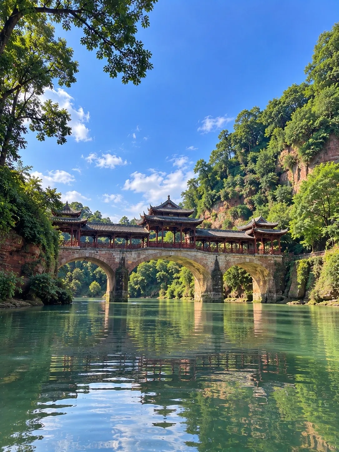  樂山大佛 (Leshan Giant Buddha / 樂山大佛) — 位於懸崖邊的巨型石刻佛像，是世界遺產