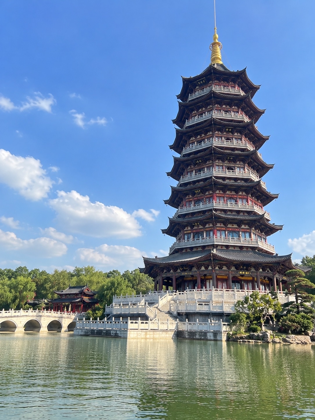 🏯✨ Совершите экскурсию по Пагоде Дракона, великолепному образцу китайской архитектуры, наполненному очарованием и сущностью восточной культуры. 🇨🇳
