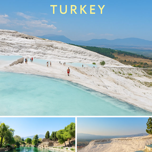 Pamukkale – Turkey’s Cotton Castle of Natural Wonders 🤍💦🇹🇷