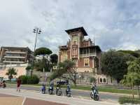 Along the sea promenade in Genova