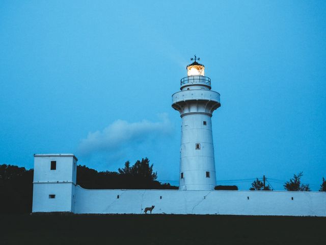 打卡入夜的鵝鑾鼻公園
