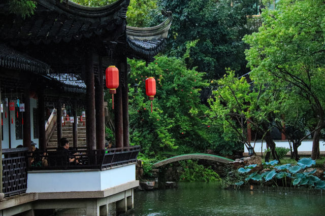 看不夠的江南雨｜雨天慢遊常熟曾趙園宛若走進了詩畫裡