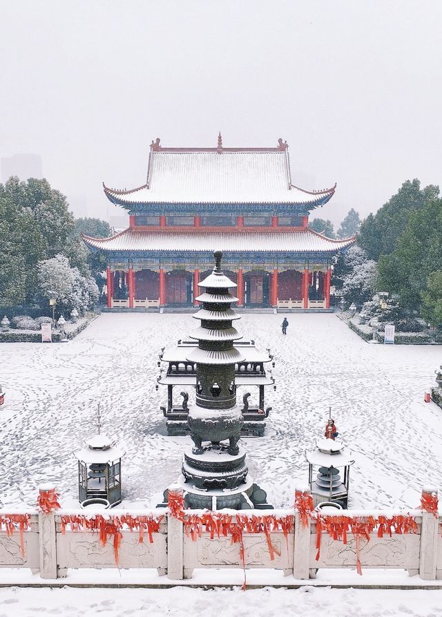 在合肥,總要去開福寺看一場初雪吧 在合肥,總要去開福寺看一場初雪吧