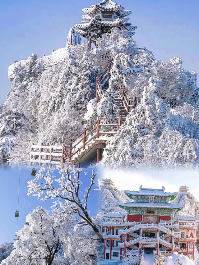 【絕美雪景】河南老君山雪後旅遊，一場視覺盛宴，美得讓人心動！