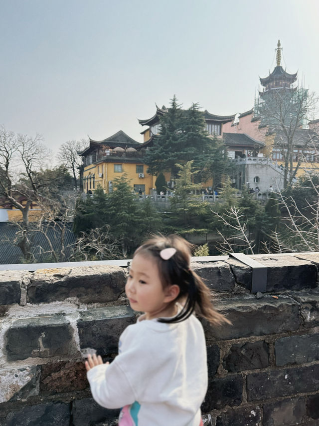 南京旅遊｜登明城牆，左瞰雞鳴寺右觀玄武湖