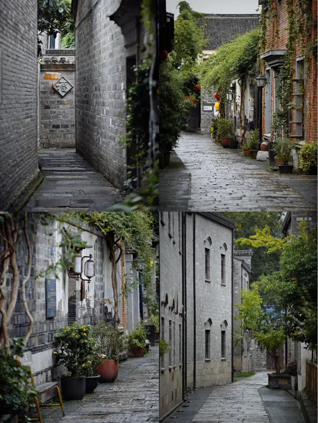 Nanjing | The Laomendong area this morning is like the rain alley in a poet's heart