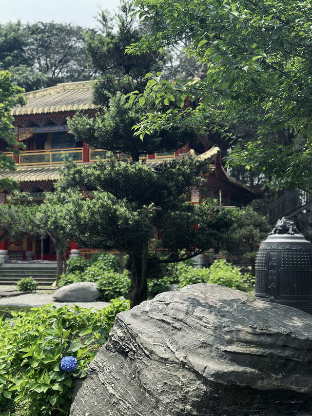 成都周邊隱藏一個小奈良唐風古寺