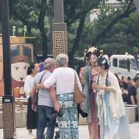 Xi'an delights: Drumtower from a rooftop, terracotta warriors and streetfood