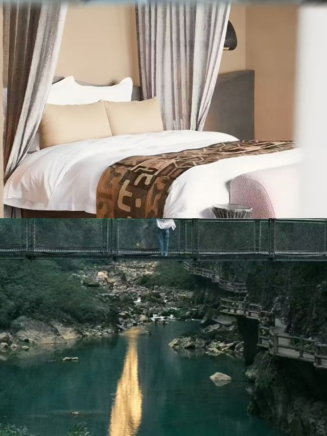 國內野奢酒店天花板睡在十萬大山中。