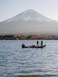 富士山河口湖-湖邊餵大鵝