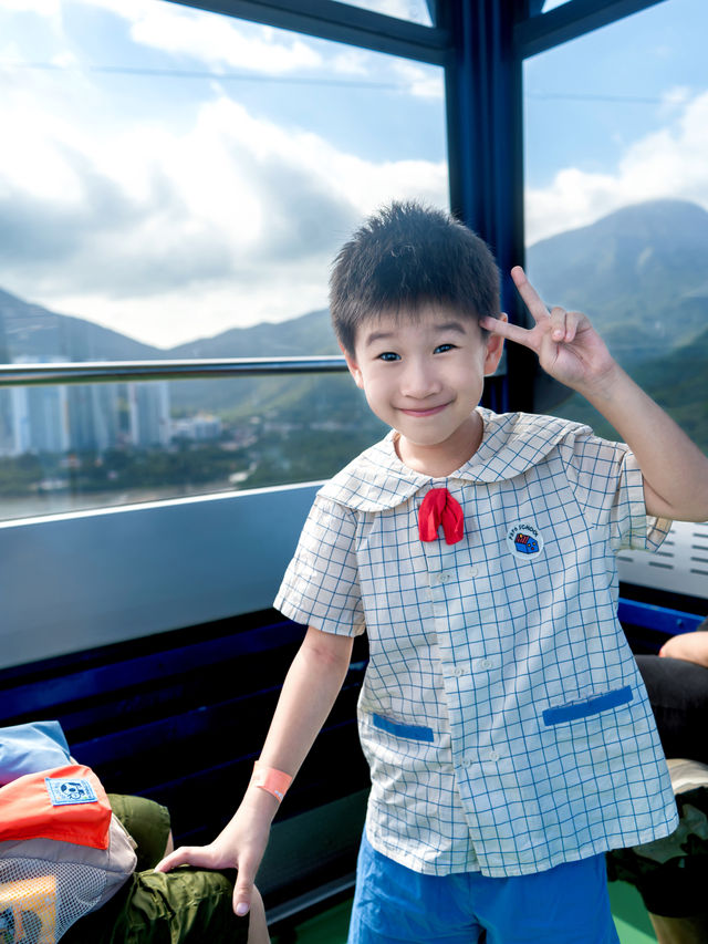 人生建議，帶孩子一定要坐一次海上纜車