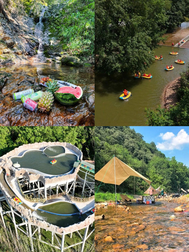 在湯池的溪澗找回25℃的夏天