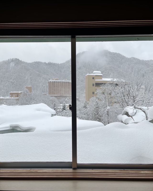 雪景溫泉天花板在這