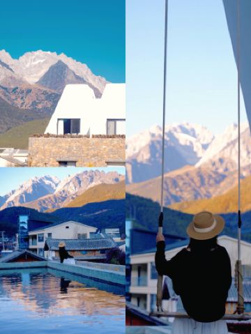 Роскошный загородный дом у заснеженных гор, уединенный рай на берегу озера Вэньхай.