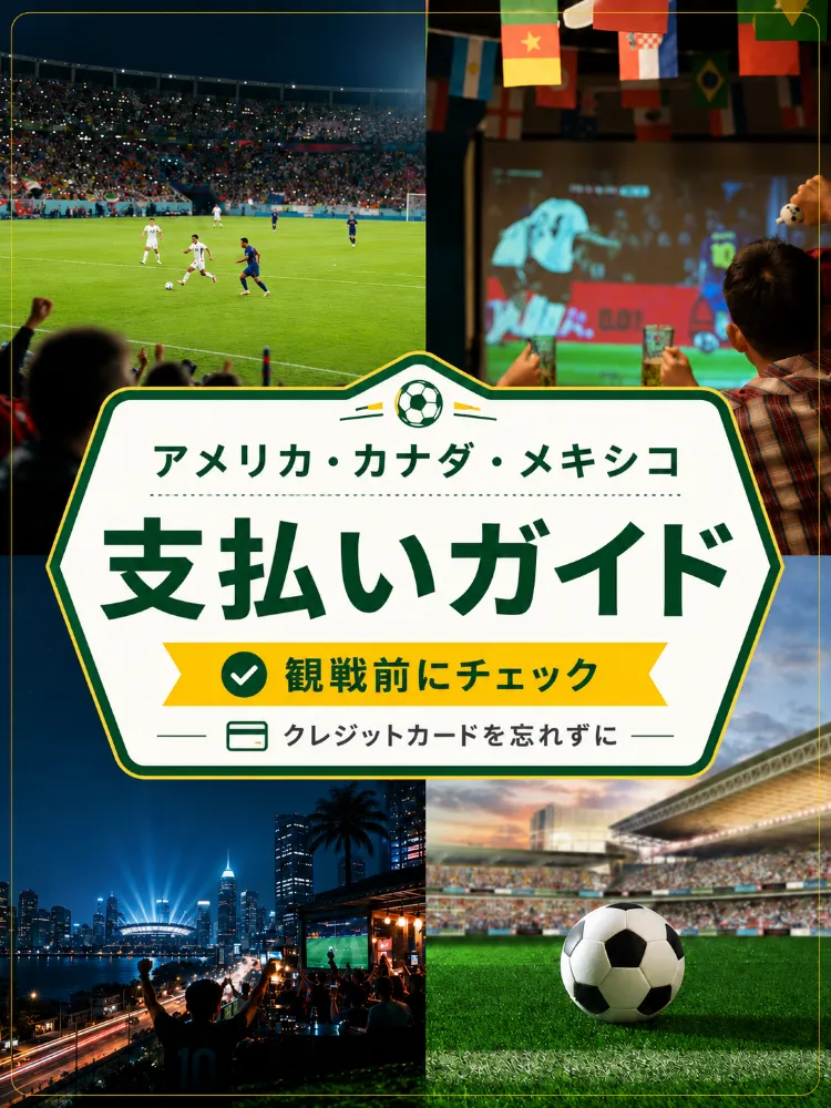 観戦旅行の前にチェック！⚽ アメリカ・カナダ・メキシコの支払い事情💳