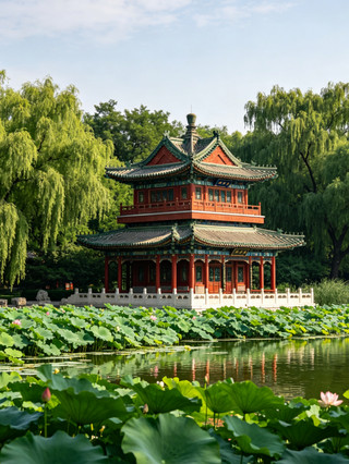 Lianchi Academy|Baoding Summer Lotus Pond Ancient Style Secret Garden