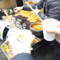 『ひろや』のオデン、キンパ、トッポキ、野菜チヂミ、