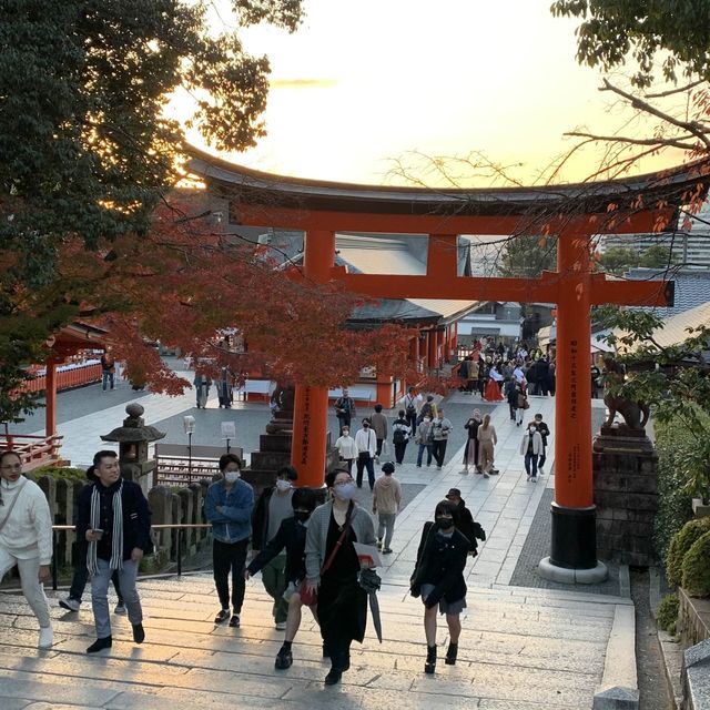 伏見稲荷千本鳥居を四ツ辻まで散歩