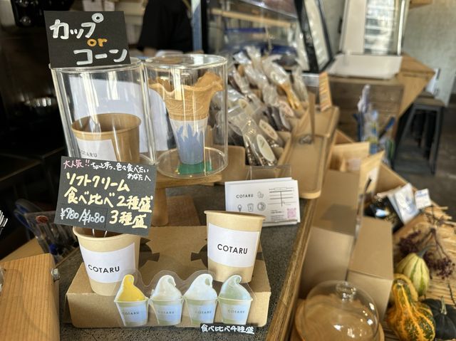 北海道・小樽。限定のかぼちゃ🎃ソフトクリームが美味しいお店『COTARU』