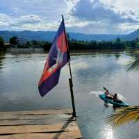 Riverside relaxing in Kampot 