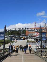 【バンクーバー🇨🇦】桟橋からアメリカとの国境を眺めよう🩵