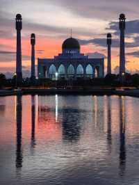 The Central Mosque of Songkhla, Beautiful View During Sunset