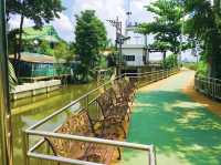 ทางปั่นจักรยานเลียบคลองบางน้ำผึ้ง จ.สมุทรปราการ