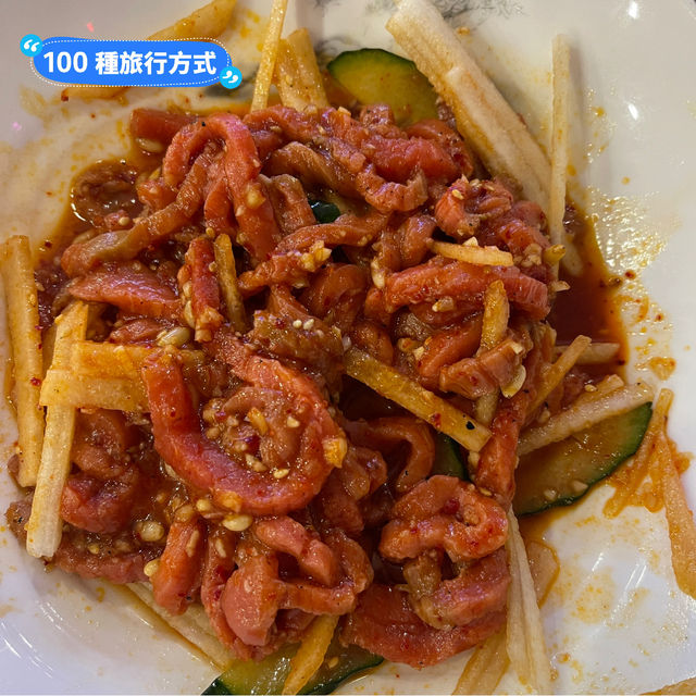 『平壤館』 (由北韓政府經營的國盈餐廳) 座標：瀋陽
