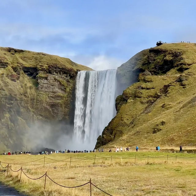 🇮🇸冰島不能錯過的瀑布｜彩虹瀑布Skogafoss