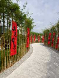Bamboo Pathways and Calligraphy: A Serene Escape